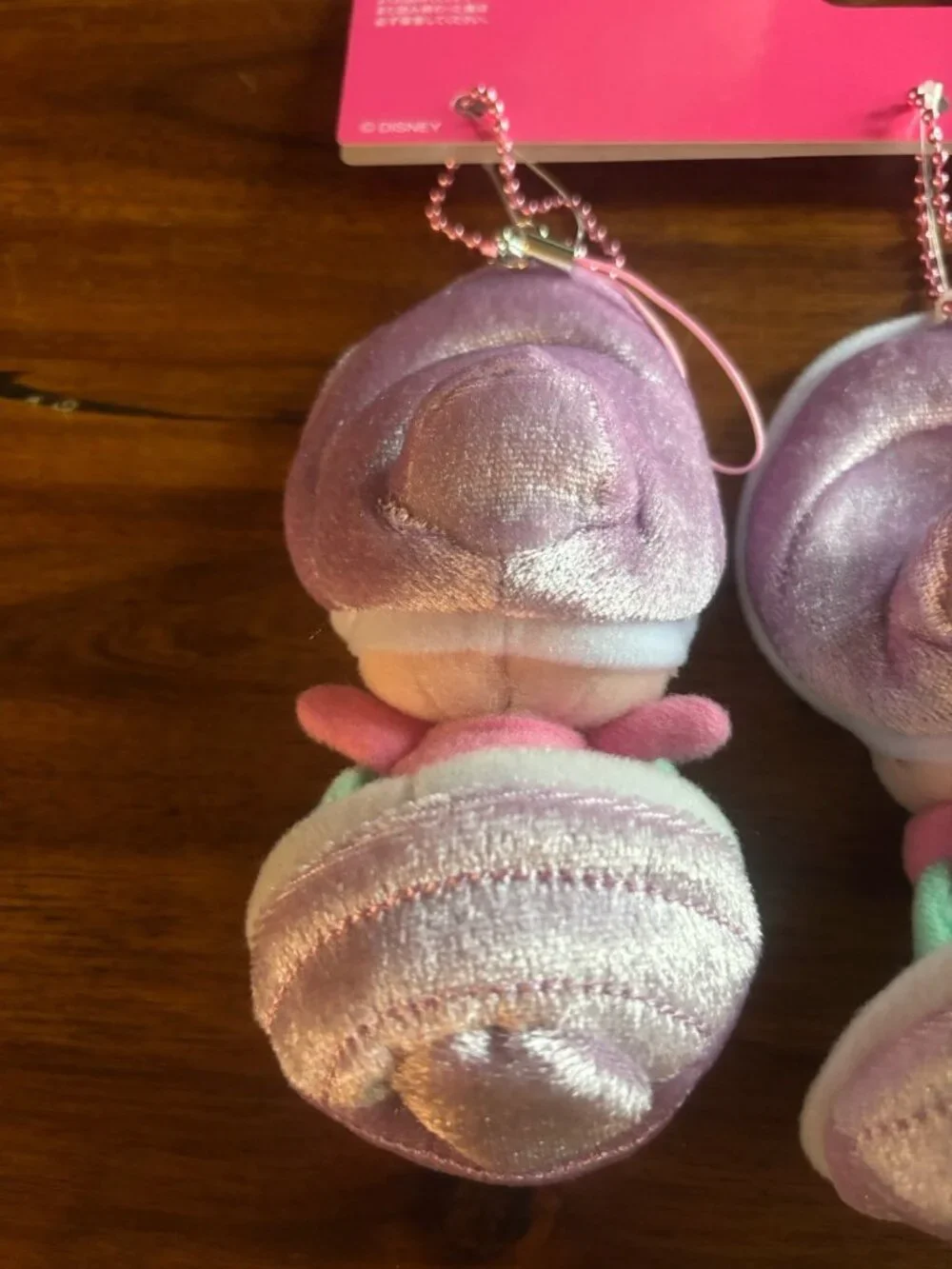 Set Of 3 Baby Oysters Disney Alice In Wonderland Plush Keychain Tokyo Disney